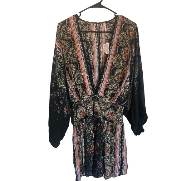 Free People | Big Sur Romper | Deep V | Size Small - Picture 5 of 12